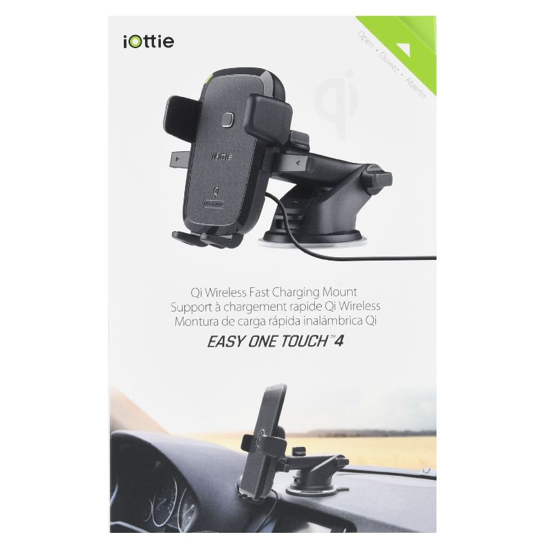 Photo 1 of iOttie Easy One Touch Qi Wireless Fast Charge Dashboard/Windshield Mount for Samsung Galaxy S8, S7/S7 Edge, Note 8 5 & Standard Charge for iPhone X, 8/8 Plus & Qi Enabled Devices
