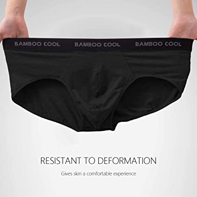 Photo 1 of BAMBOO COOL Men’s Underwear boxer briefs Soft Comfortable Bamboo Viscose Underwear Trunks (3 Pack) (L)
