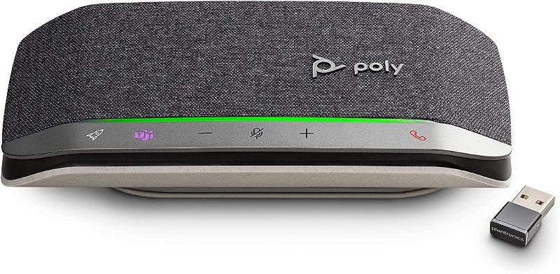 Photo 1 of Poly Sync 20+ Bluetooth Speakerphone w/USB-A UC Bluetooth Adapter (Plantronics) - Personal Portable Speakerphone - Noise & Echo Reduction - Connect Wirelessly to PC/Mac/Cell Phone - Teams Certified
