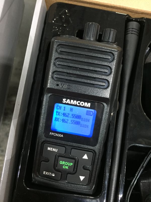 Photo 2 of SAMCOM FPCN10A 3000mAh Walkie Talkies with Earpiece,2 Way Radio Rechargeable, Heavy Duty Two Way Radios Long Range, Portable Handfree Adults Walky Talky,2 Packs
