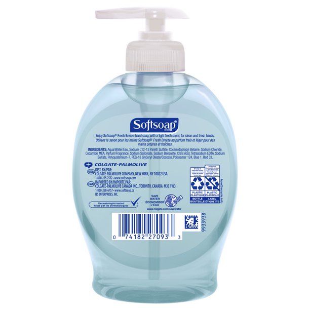 Photo 1 of (Price/Case)Softsoap Liquid Hand Soap Fresh Breeze 6-7.5 Fluid Ounce, pack of 6
