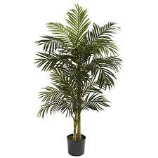 Photo 1 of 68" tall faux palm tree in black pot, unknown manufacture or model 