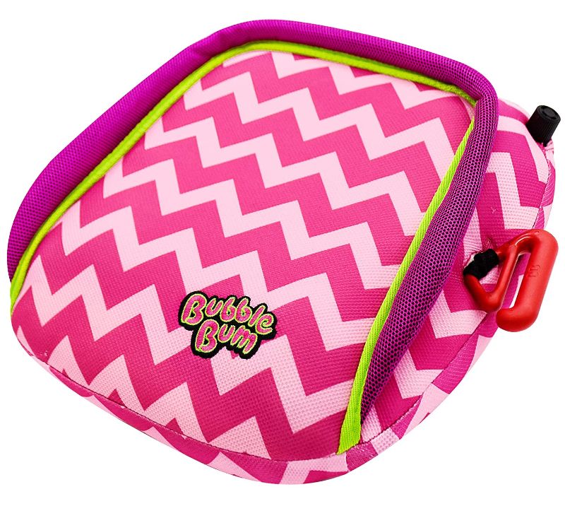 Photo 1 of BubbleBum Hybrid Inflatable Travel Booster Car Seat | Hybrid Design - Benefits of a Rigid Booster & The Convenience of Portability | Narrow, Backless Booster Seat for Kids | Fit 3 Across - Pink
