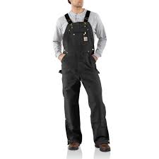 Photo 1 of Carhartt Men's Cotton Loose Fit Firm Duck Bib Overall | Black | 34W 34L
