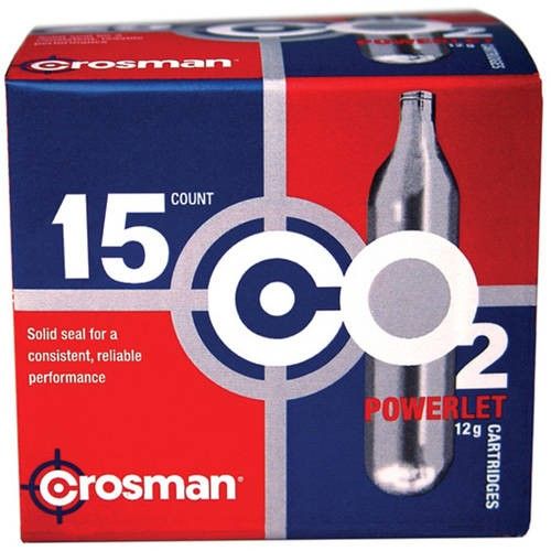 Photo 1 of Crosman 12 Gram CO2 Powerlet, 15 Ct, C2315, for AirGuns and Paintball Markers
