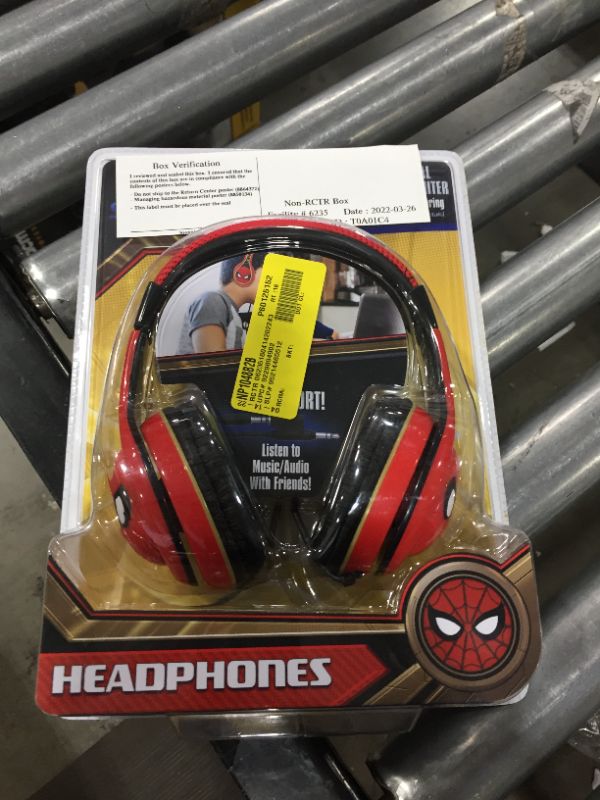 Photo 2 of Spiderman Headphones for Kids, Volume Control
