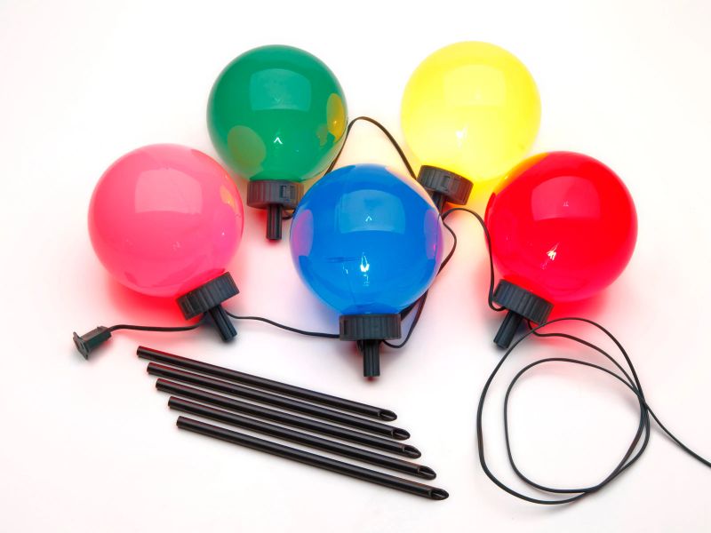 Photo 1 of DECOBRITE GLOBE STAKE PATHWAY LIGHTS 5 PACK