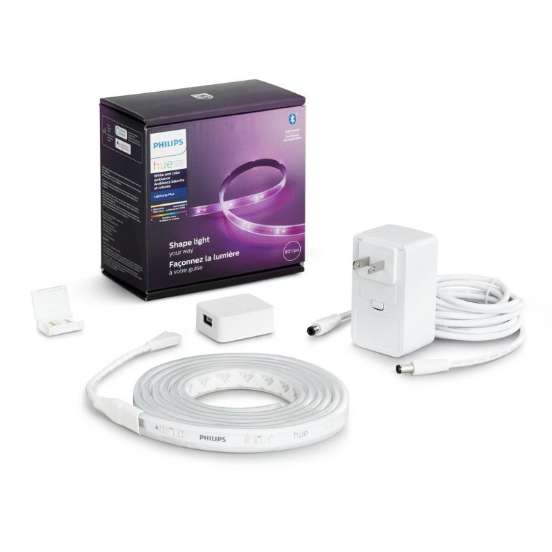 Photo 1 of Philips - Hue White and Color Ambiance 2M Lightstrip Base Kit with Bluetooth (555334)
