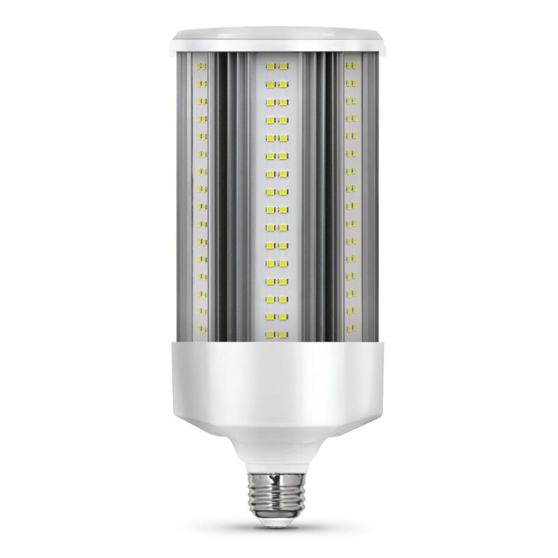 Photo 1 of Feit Electric 500-Watt Equivalent Corn Cob E26 with E39 Mogul Adapter High Lumen HID Utility LED Light Bulb Daylight (5000K) (1-Bulb)
