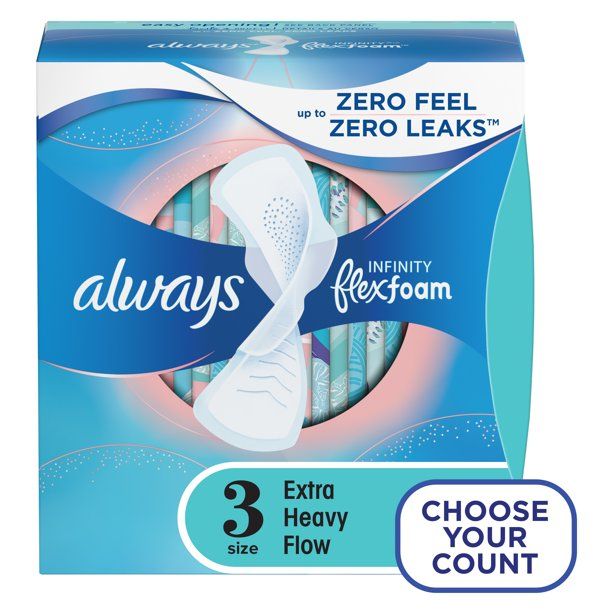 Photo 1 of Always Infinity FlexFoam Pads for Women Extra Heavy Flow Absorbency
