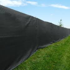 Photo 1 of 8 ft. Black Privacy Fence Screen Netting Mesh