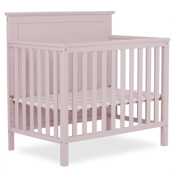 Photo 1 of Dream On Me Ava 4-in-1 Convertible Mini Crib, Blush Pink
