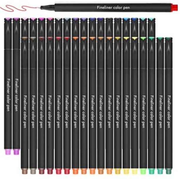 Photo 1 of Colored Journal Planner Pens 36 Color Markers - Fineliner Drawing Porous Pen for Bullet Journal Writing Note Taking Calendar Coloring Books
