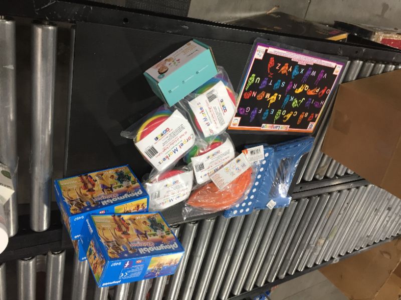 Photo 1 of BOX LOT OF BABY/KIDS TOYS, ESSENTIALS, ACCESSORIES.