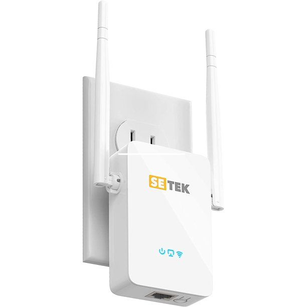 Photo 1 of Setek Wifi Extender Signal Booster up to 2500sq ft - Dead Zone Ender with 2 Advanced Antennas, Wireless Internet Amplifier - Covers 15 Devices - Ethernet/LAN Port
