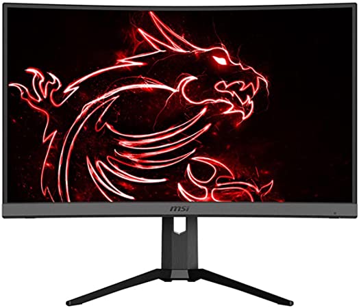 Photo 1 of MSI 27” WQHD (2560 x 1440) Non-glare HDR Ready 165Hz 1500R Curvature 1ms 16:9 HDMI/DP/USB AMD FreeSync Height Tilt Adjustment Curved Gaming Monitor (OPTIX MAG272CQR), Black
