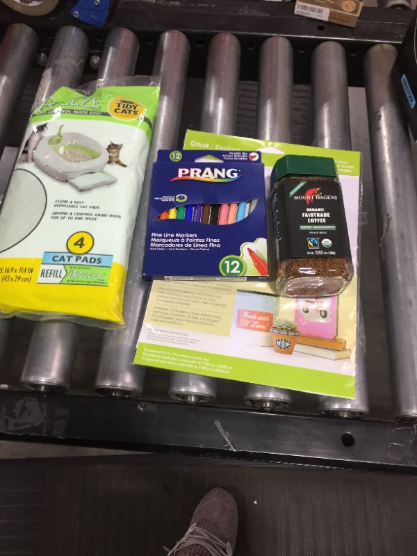 Photo 1 of BOX LOT OF HOME DECOR, CLEANING SUPPLIES, SPICES 