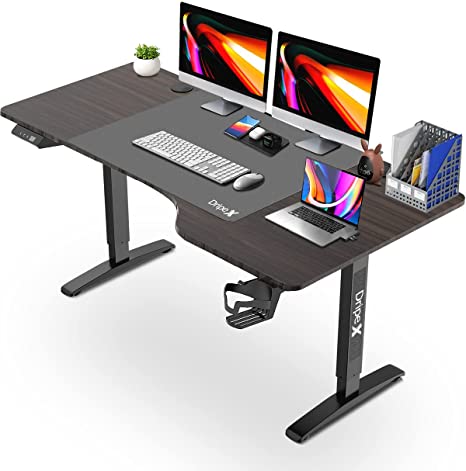 Photo 1 of Standing Desk Electric Adjustable Table, PC Computer Stable Dripex Workstation Home Office, Upgraded Single Motor and Height Memory Settings, Stand up and Sit at Ease (62x30 inch Adjustable Desk)
