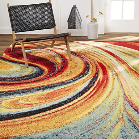 Photo 1 of Home Dynamix Adja Modern Area Rug, Splash (5'2" x 7'2")
