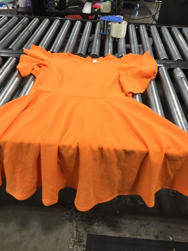 Photo 1 of XXL ORANGE RUFFLE DRESS