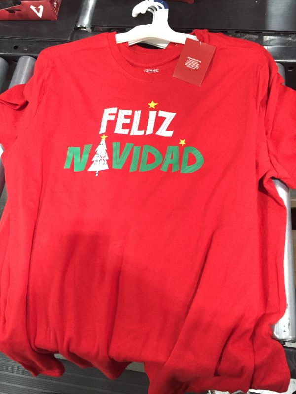 Photo 1 of Men's Feliz Navidad Holiday Pajama T-Shirt - Wondershop, 4 pack sz large 
