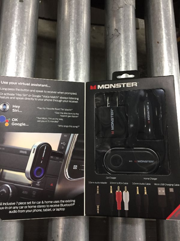Photo 1 of Monster 7 Piece Bluetooth Audio Receiver Kit with Voice Control

