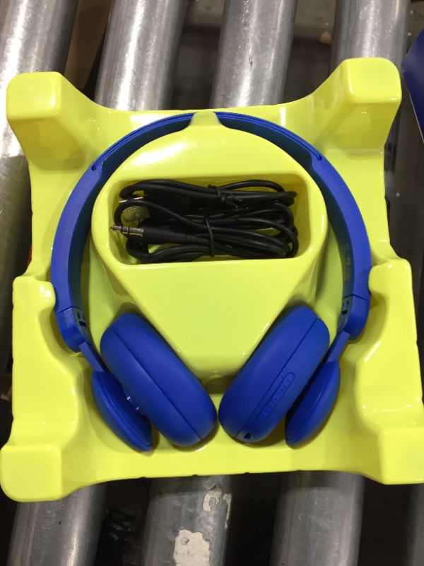 Photo 2 of Onn. Bluetooth on-Ear Headphones, Blue
