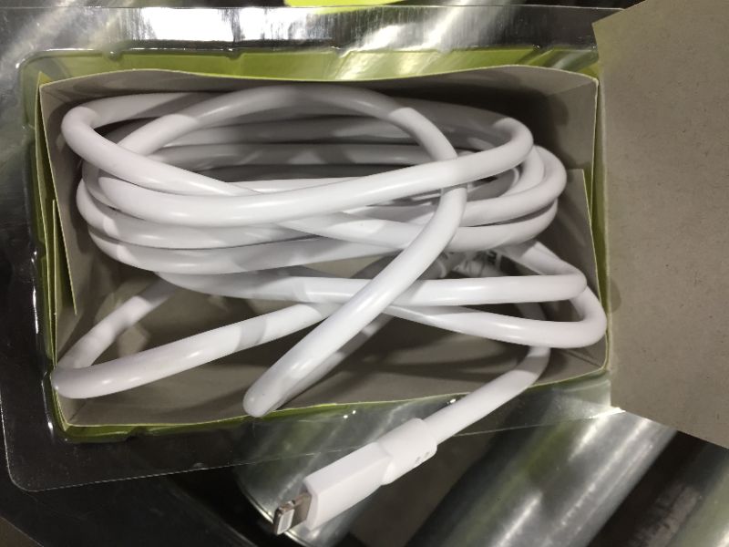 Photo 2 of Onn. 10' Lightning to USB-C Cable, White
