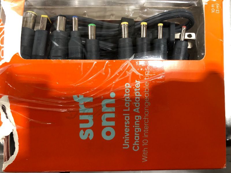 Photo 1 of Onn. 65W Universal Laptop Charger with 10 Interchangable Tips
