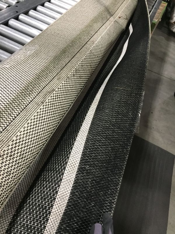 Photo 1 of BLACK AND WHITE PATTERN 105IN WIDTH AREA RUG 