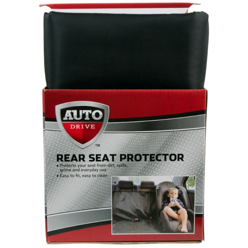 Photo 1 of Auto Drive Water Resistant Rear Bench Seat Protector, Black
