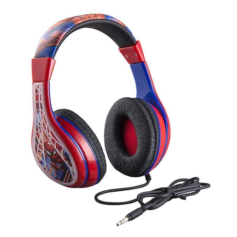 Photo 1 of KidDesign Spiderman Stereo Headphones, Red
