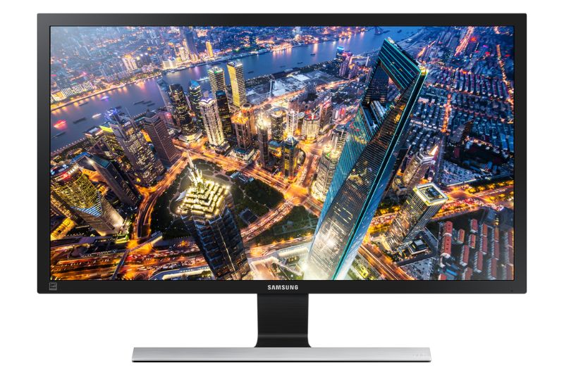 Photo 1 of (SOLD FOR PARTS) Samsung 28" UE570 UHD Monitor in Black High Glossy/Metallic Silver(LU28E570DS/ZA)
