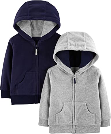 Photo 1 of Simple Joys by Carter's Toddlers and Baby Boys' Fleece Full-Zip Hoodies, Pack of 2
