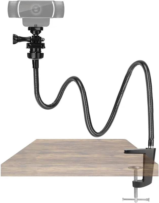 Photo 1 of 25 Inch Webcam Stand - Enhanced Desk Jaw Clamp with Flexible Gooseneck Stand for Logitech Webcam C920,C922,C922x,C930,C615,C925e,Brio 4K by AMADA HOMEFURNISHING AMWS02
