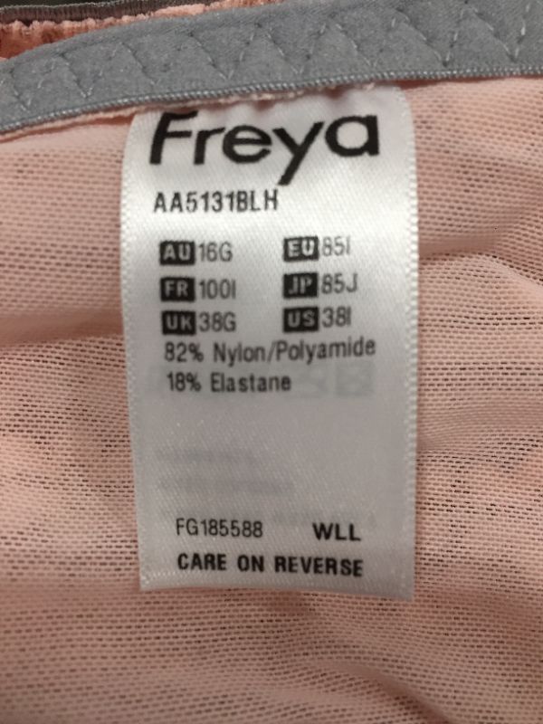 Photo 1 of Freya Womens Daisy Lace Underwire Balcony Bra, 38I, Blush

