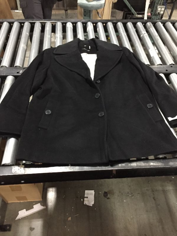 Photo 2 of Calvin Klein Plus Size Womens Single Breasted Peacoat 1XL
