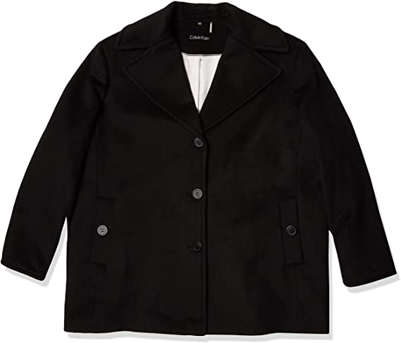 Photo 1 of Calvin Klein Plus Size Womens Single Breasted Peacoat 1XL
