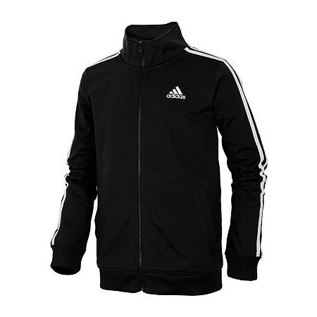 Photo 1 of Adidas Big Boys Zip Front Iconic Tricot Jacket Large 
