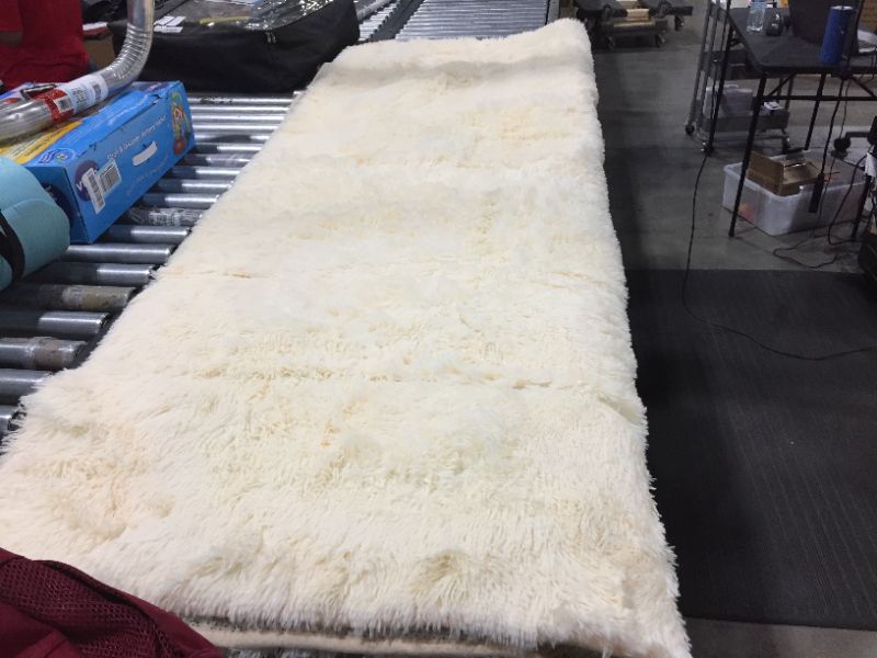 Photo 1 of 84x60 inch Yellow Fur Rug 