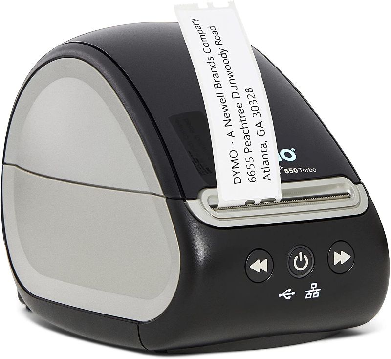 Photo 1 of DYMO LabelWriter 550 Turbo Label Printer, Label Maker with High-Speed Direct Thermal Printing, Automatic Label Recognition, Prints Variety of Label Types Through USB or LAN Network Connectivity
