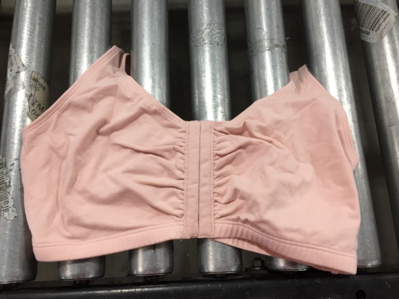 Photo 2 of Fruit of the Loom Women's Front Closure Cotton Bra pink size 42
