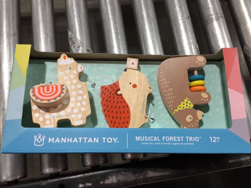 Photo 2 of Manhattan Toy Company Musical Forest Trio Wooden Toy Set, 3 Piece
