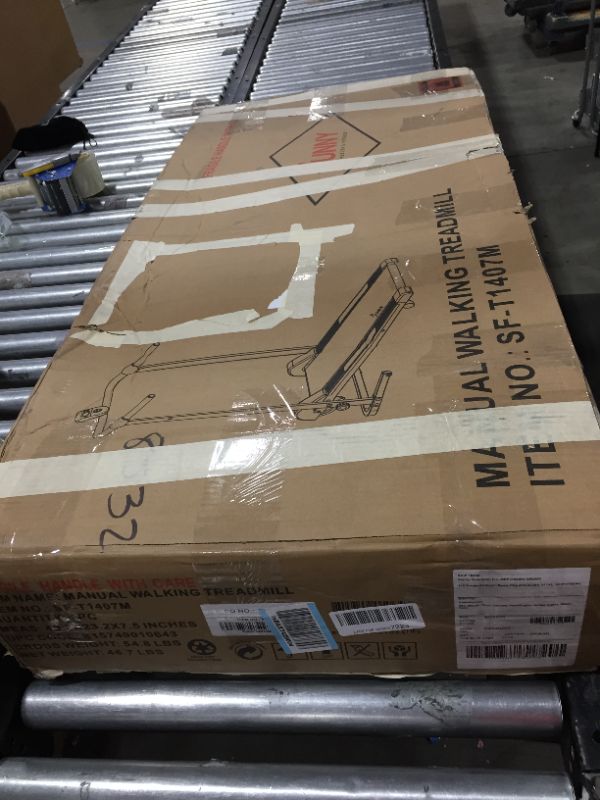 Photo 1 of Sunny Health & Fitness Sf-T1407M Foldable Manual Walking Treadmill
