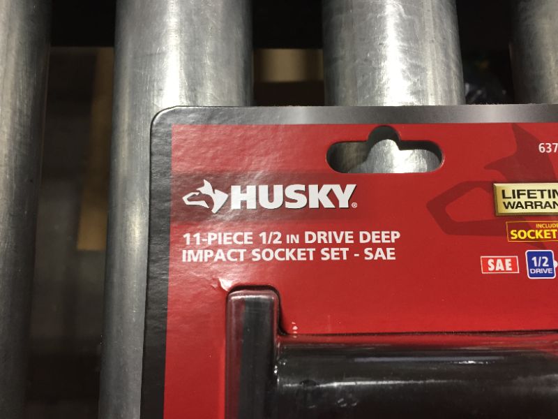 Photo 3 of Husky 1/2 in. Drive Deep SAE Impact Socket Set 
Husky 1/2 in. Drive Deep Metric Impact Socket Set
2 piece



