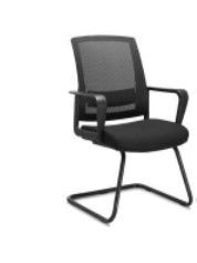 Photo 1 of CLATINA Office Guest Chair with Lumbar Support and Mid Back Mesh Space Air Grid Series for Reception Conference Room BIFMA Certified
