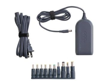 Photo 1 of 3 pack -  Onn. 90W Universal Laptop Charger with 10 Interchangable Tips
