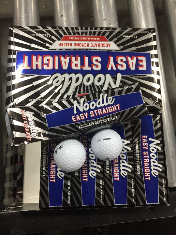 Photo 2 of 2 pack- TaylorMade Noodle Easy Straight Golf Balls - Prior Gen White - Golf Balls at Academy Sports
