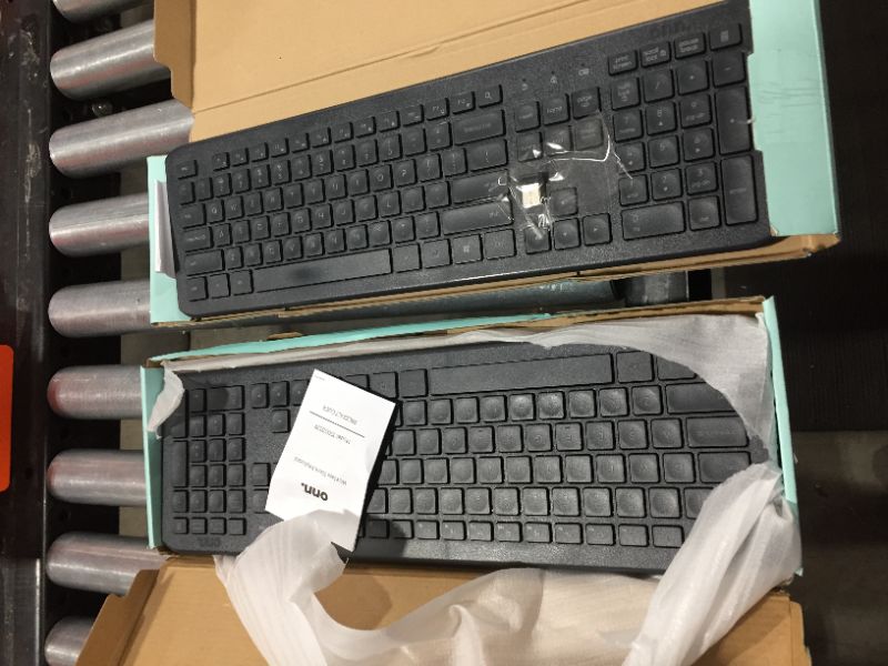 Photo 2 of 2 pack - Onn. Wireless Silent Keyboard
