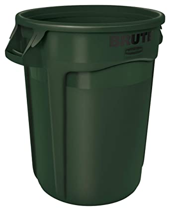 Photo 1 of 32-Gallon Round Brute Container (Dark Green)
